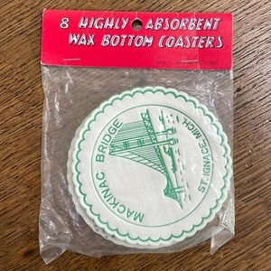 Mackinac Bridge Vintage Coasters